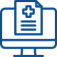illustration of a medical document in front of a computer